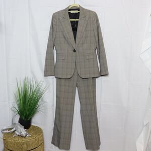 Tahari Arthur S. Levine Plaid Pants Suit Women’s Size 6